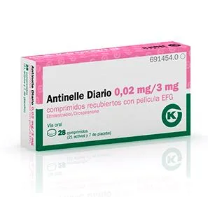 Antinelle 0,02 mg/3 mg compresse rivestite con film EFG compresse, rivestite con film