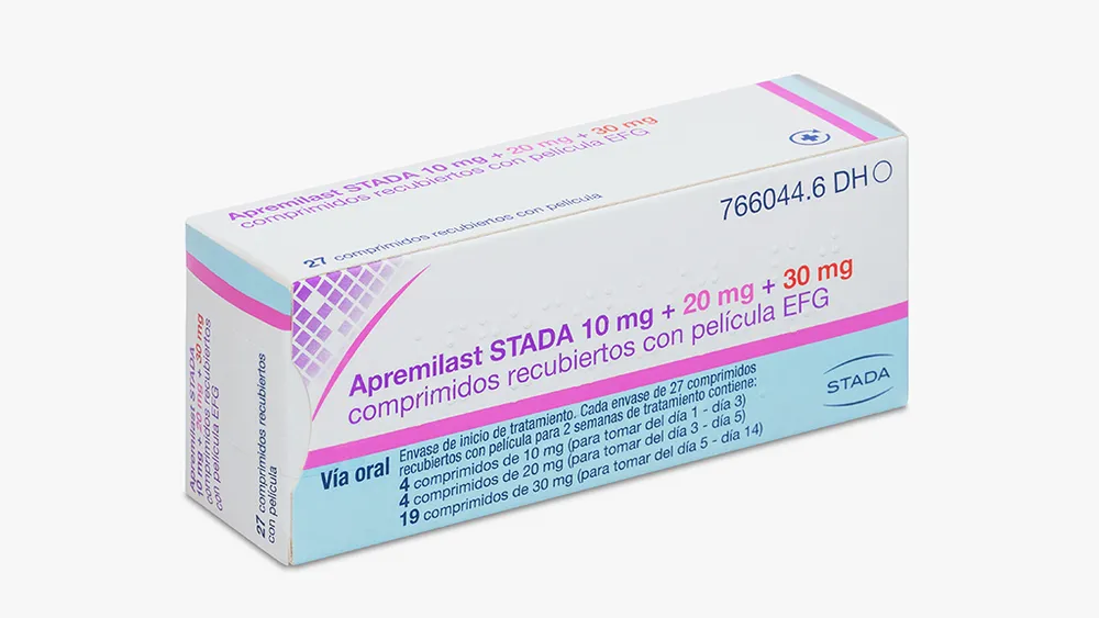 Apremilast STADA 10 mg + 20 mg + 30 mg film-coated tablets EFG tablets, film-coated