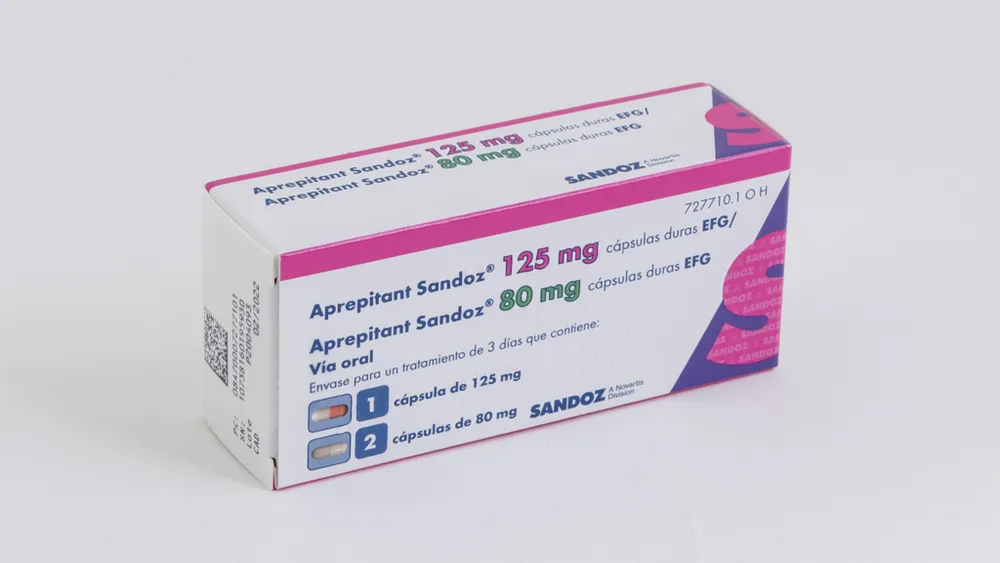 Aprepitant Sandoz 125 mg hard capsules EFG/aprepitant Sandoz 80 mg hard capsules EFG capsules, hard