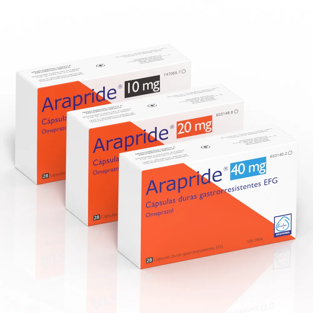 Arapride 40 mg gastro-resistant hard capsules capsules, hard, enteric-coated