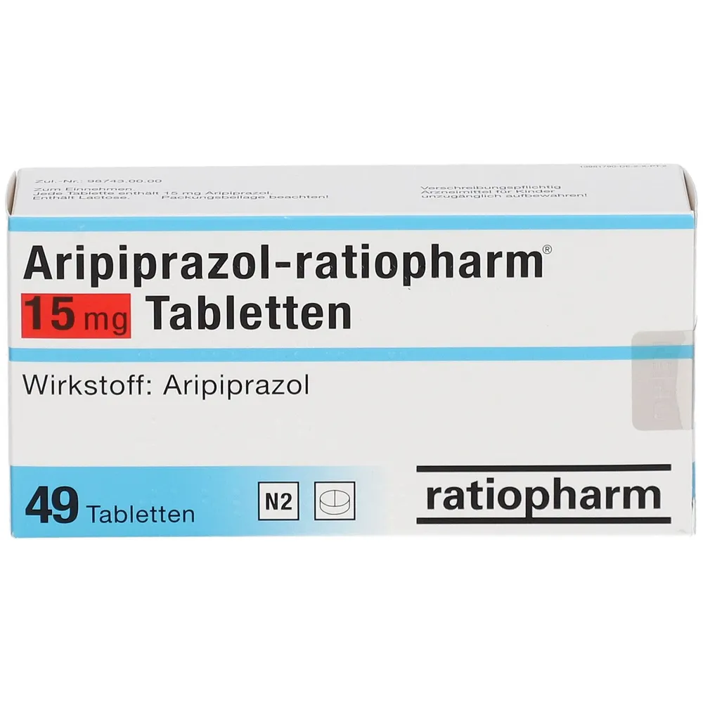 Aripiprazolo ratiopharm 15 mg compresse EFG compresse