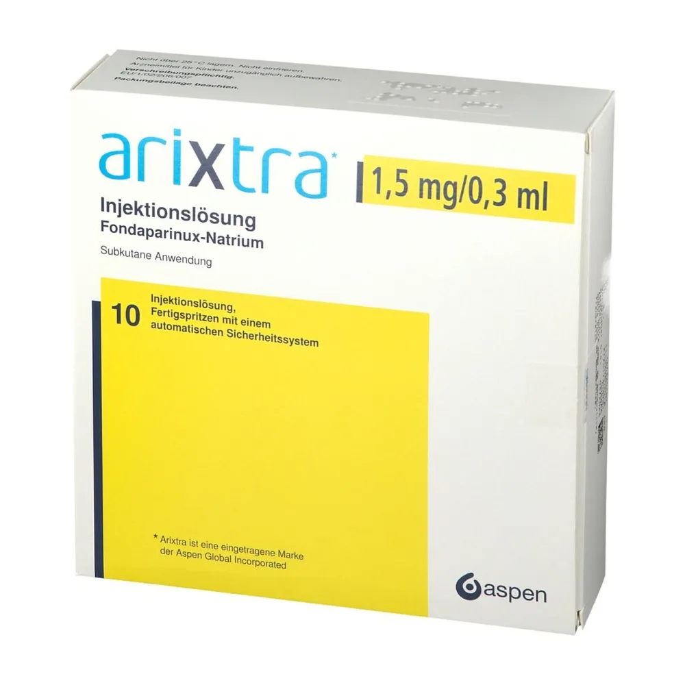 Arixtra 1.5 mg/0.3 ml solution for injection, pre-filled syringe solution for injection in a pre-filled syringe