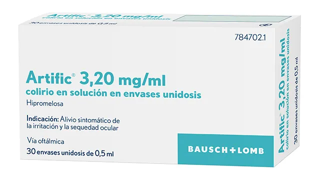 Artific 3.20 mg/ml eye drops in single-dose container solution, ophthalmic