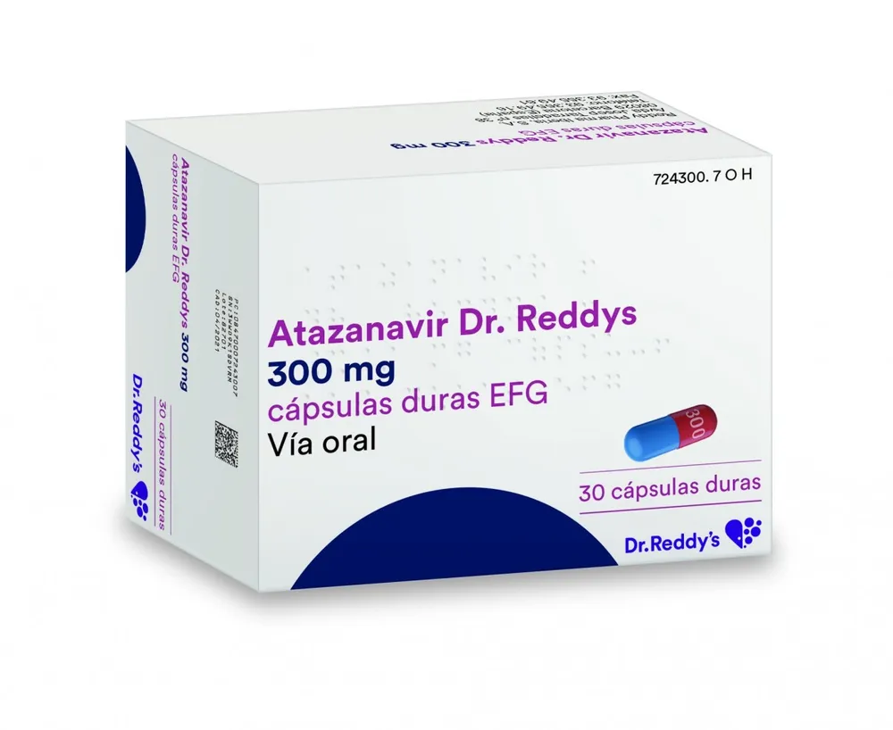 Atazanavir Teva 300 mg hard capsules EFG capsules, hard