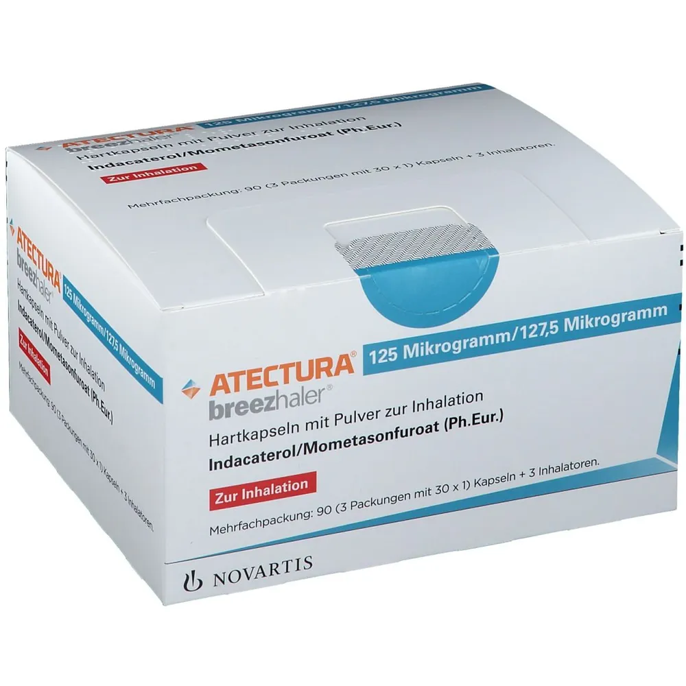 Atectura Breezhaler 125 micrograms/127.5 micrograms powder for inhalation (hard capsule) powder for inhalation, hard capsule