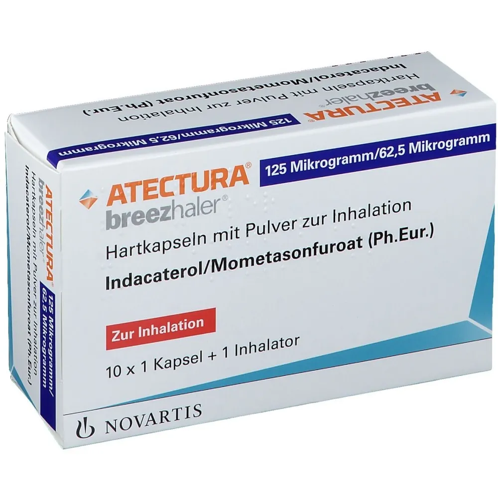 Atectura Breezhaler 125 micrograms/62.5 micrograms powder for inhalation (hard capsule) powder for inhalation, hard capsule