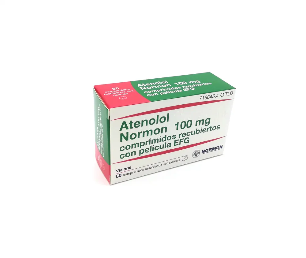 Atenolol Normon 100 mg film-coated tablets EFG tablets, film-coated