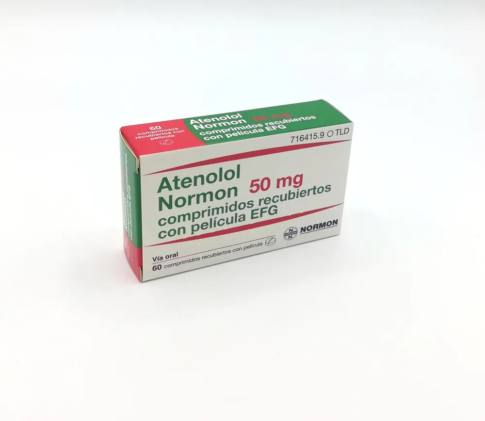 Atenolol Normon 50 mg film-coated tablets EFG tablets, film-coated