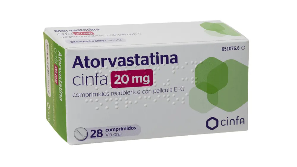 Atorvastatin Cinfa 20 mg film-coated tablets EFG tablets, film-coated