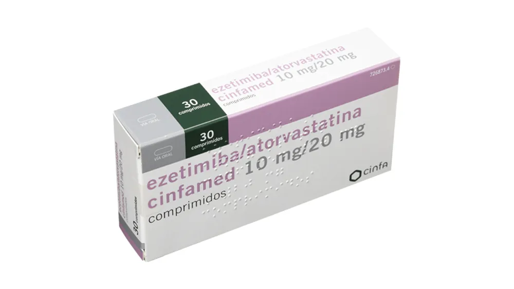 Atorvastatin/ezetimibe Cinfa 20 mg/10 mg hard capsules capsules, hard