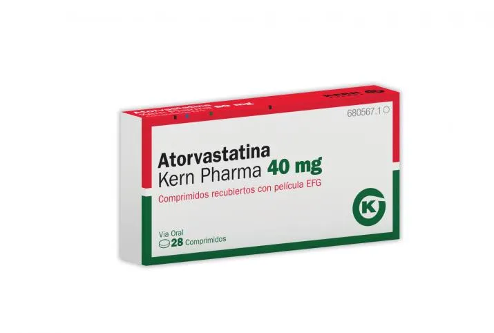 Atorvastatin Kern Pharma 40 mg film-coated tablets EFG tablets, film-coated