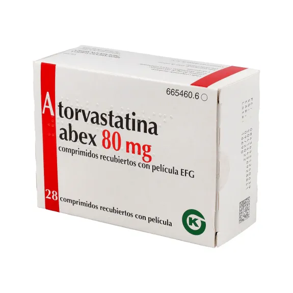 Atorvastatin Kern Pharma 80 mg film-coated tablets EFG tablets, film-coated