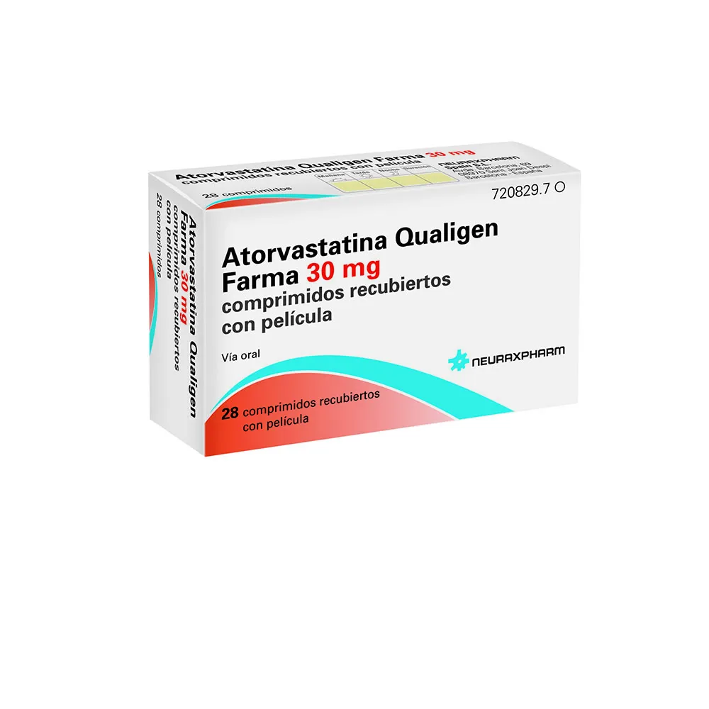 Atorvastatina Qualigen Farma 30 mg compresse rivestite con film compresse, rivestite con film