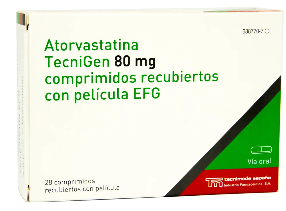 Atorvastatina Tecnigen 80 mg compresse rivestite con film EFG compresse, rivestite con film