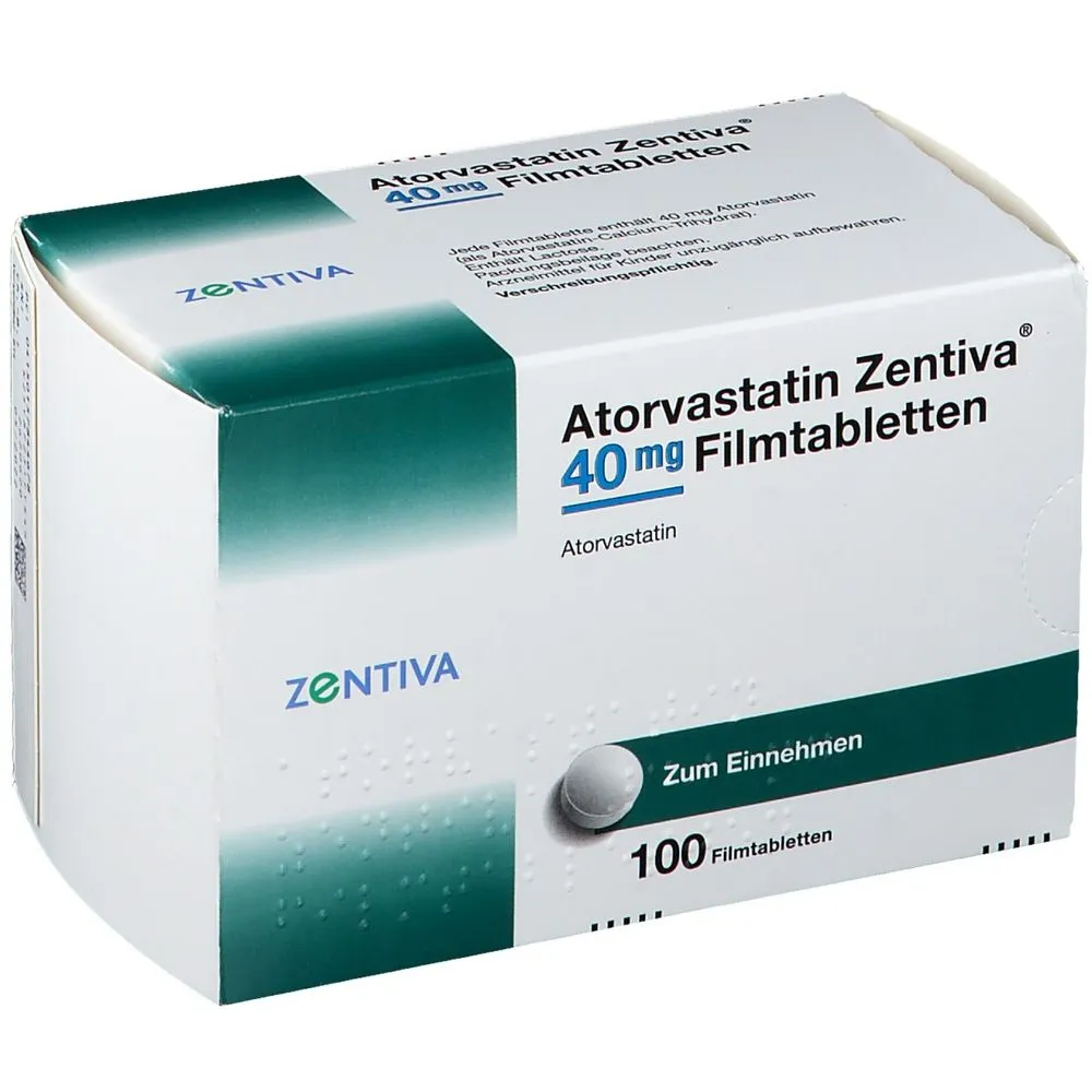 Atorvastatina Zentiva Lab 40 mg compresse rivestite con film EFG compresse, rivestite con film