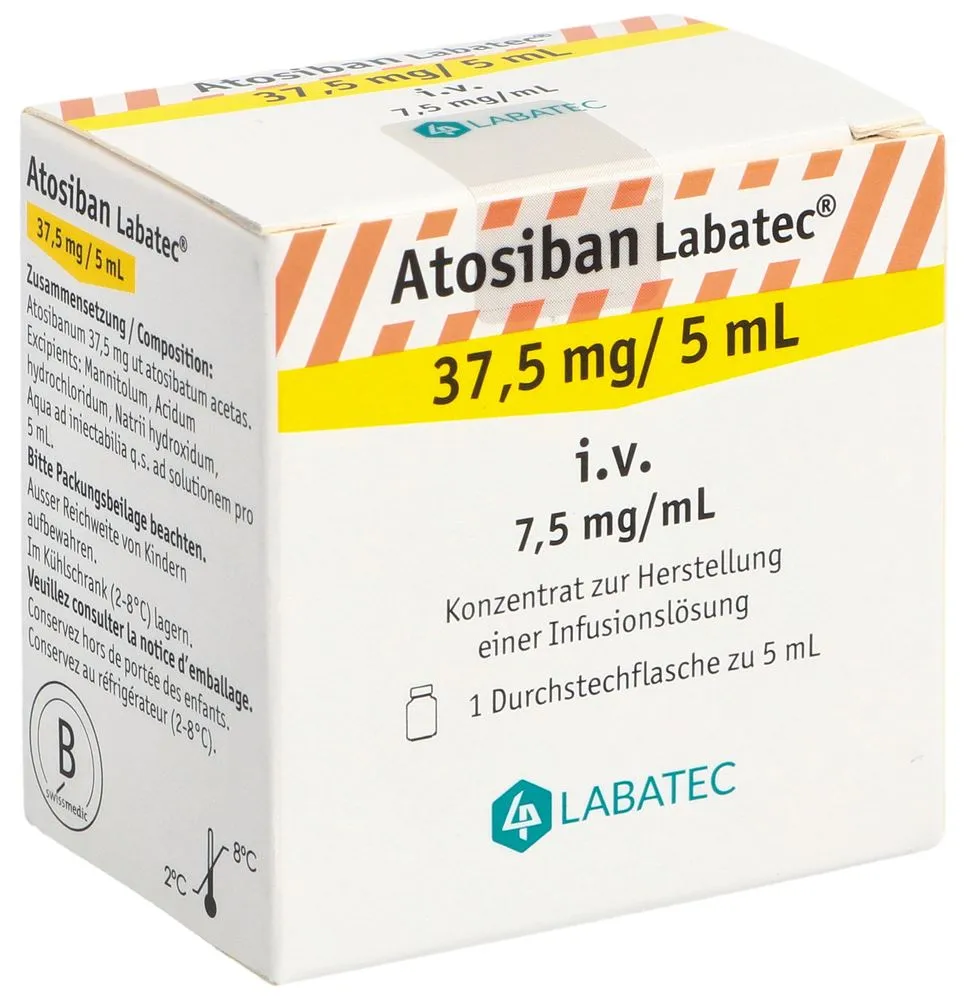 Atosiban SUN 37.5 mg/5 ml concentrate for infusion solution EFG solution for infusion, concentrate