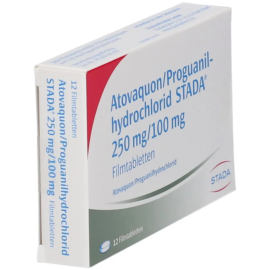 ATOVACUONA/HIDROCLORURO DE PROGUANIL VIATRIS 250 MG/100 MG COMPRIMIDOS RECUBIERTOS CON PELICULA EFG COMPRIMIDO RECUBIERTO CON PELÍCULA