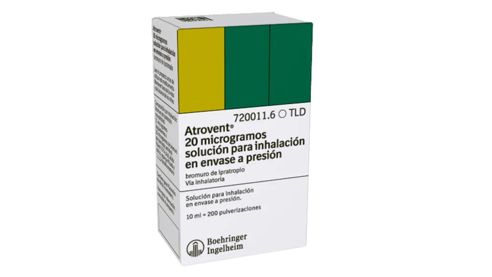 Atrovent 20 micrograms inhalation solution in pressurized container solution for inhalation in pressurized container