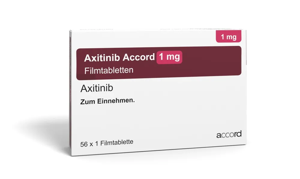 Axitinib Accord 1 mg compresse rivestite con film EFG compresse, rivestite con film