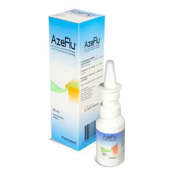 Azelastina/fluticosterone Teva 137 microgrammi/50 microgrammi/applicazione sospensione per pulverizzazione nasale EFG sospensione per spray nasale