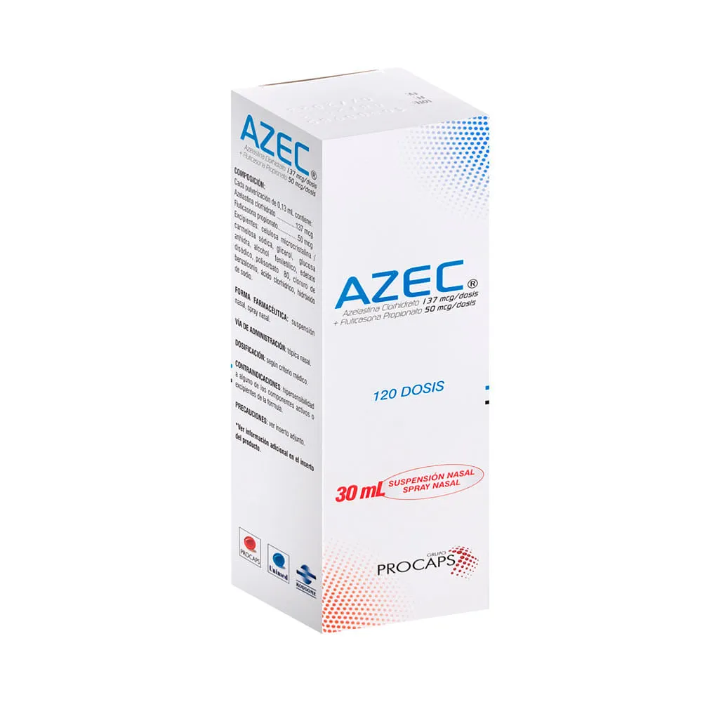 Azerix 137 micrograms/50 micrograms/application nasal spray suspension suspension, nasal spray