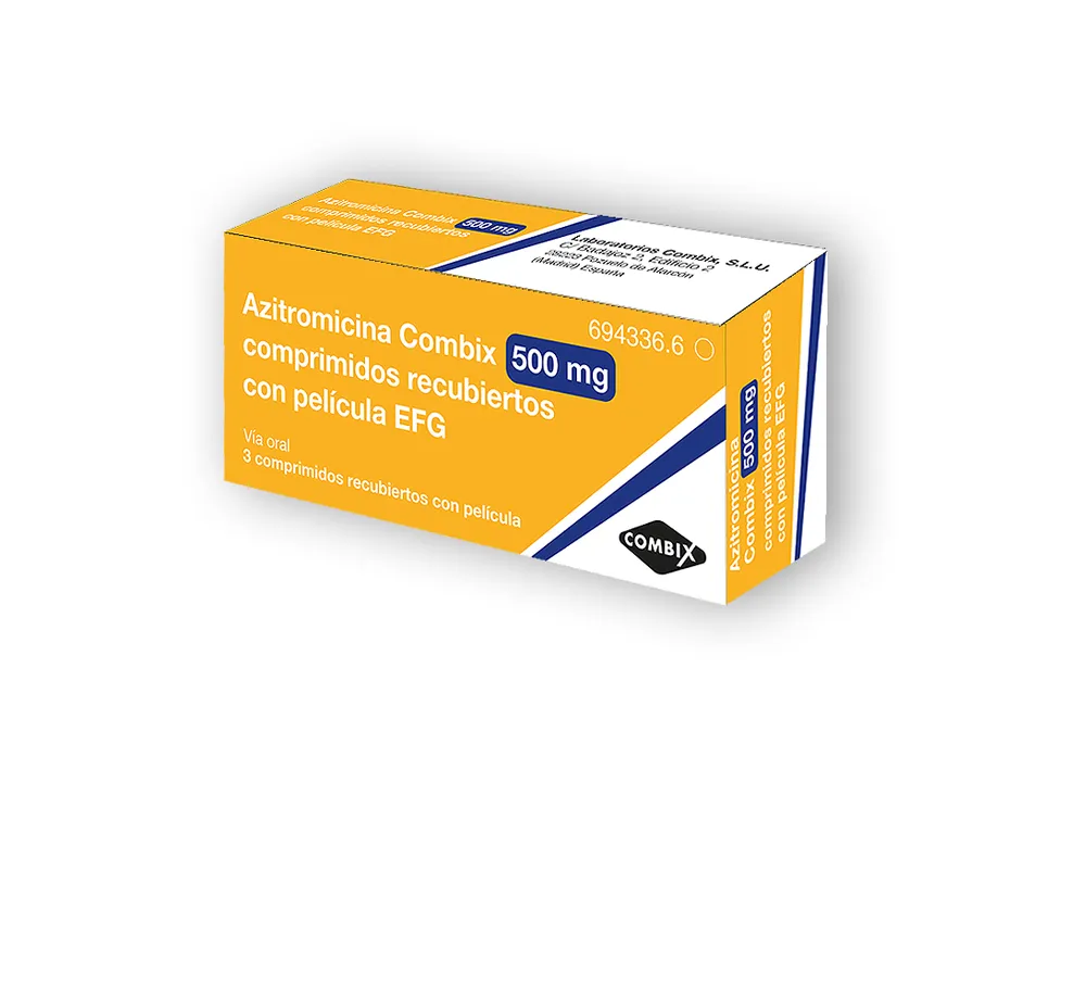 AZITROMICINA COMBIX 500 MG COMPRIMIDOS RECUBIERTOS CON PELICULA EFG COMPRIMIDO RECUBIERTO CON PELÍCULA