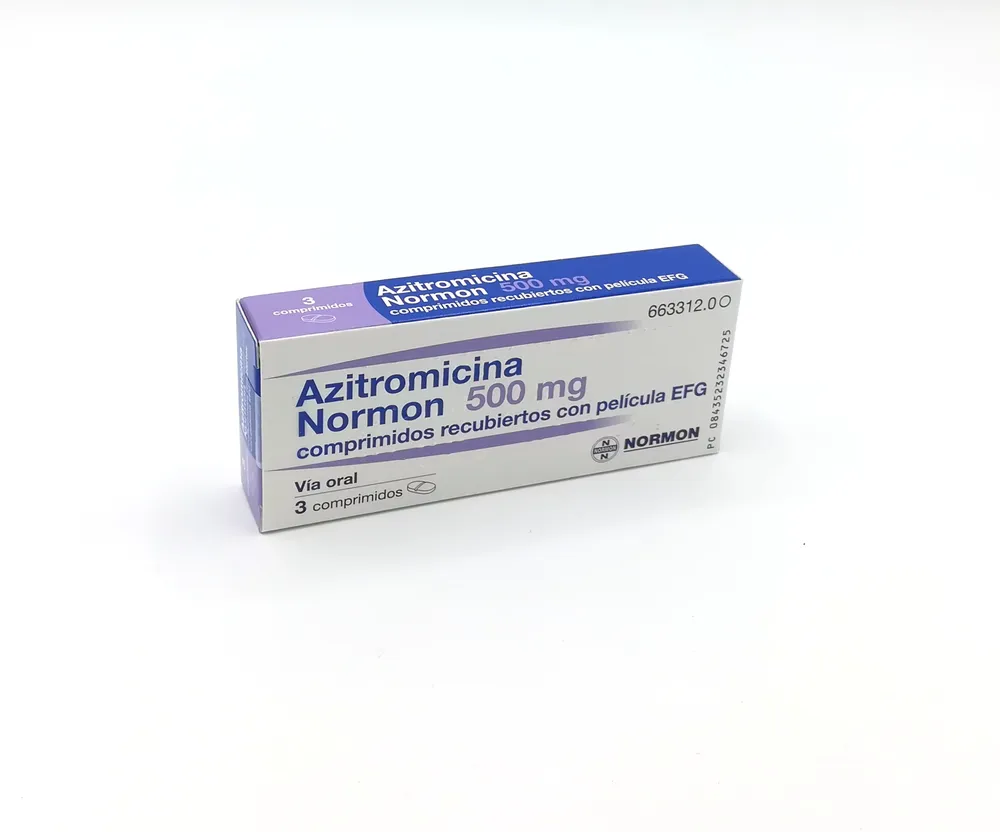 Azithromycin Normon 500 mg film-coated tablets EFG tablets, film-coated
