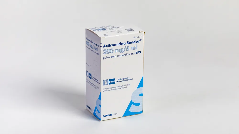 Azithromycin Sandoz 200 mg/5 ml powder for oral suspension EFG powder for preparation of oral suspension