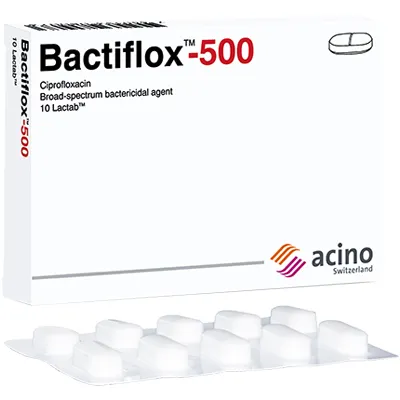 Bactyflox 500 mg compresse rivestite con film EFG compresse, rivestite con film