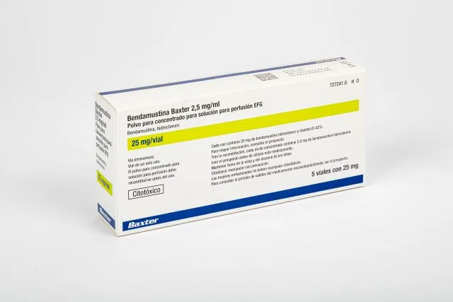 Bendamustine Baxter 2.5 mg/ml powder for concentrate for solution for infusion EFG powder for concentrate for solution for infusion