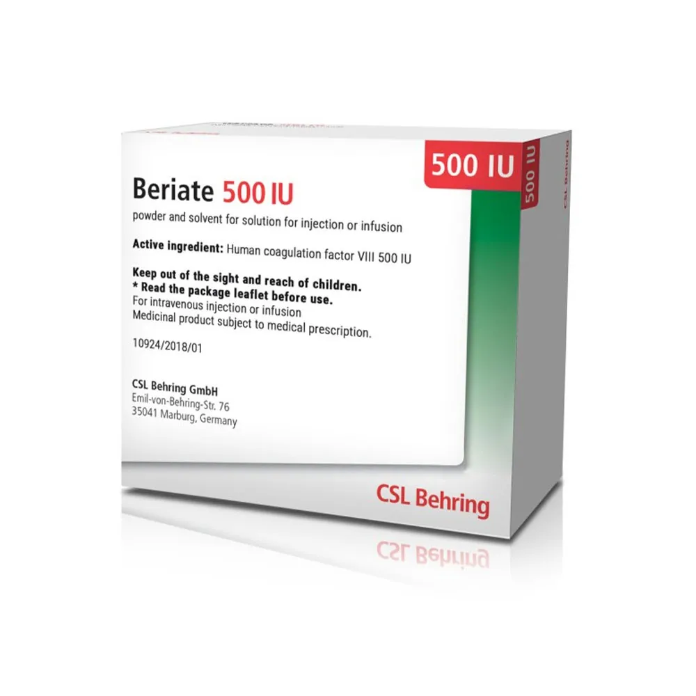 Beriate 500 UI polvere e solvente per soluzione iniettabile e per infusione polvere e solvente per soluzione per iniezione e per perfusione