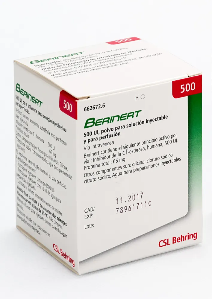 Berinert 500 IU powder and solvent for solution for injection and for infusion powder for injectable solution and for perfusion