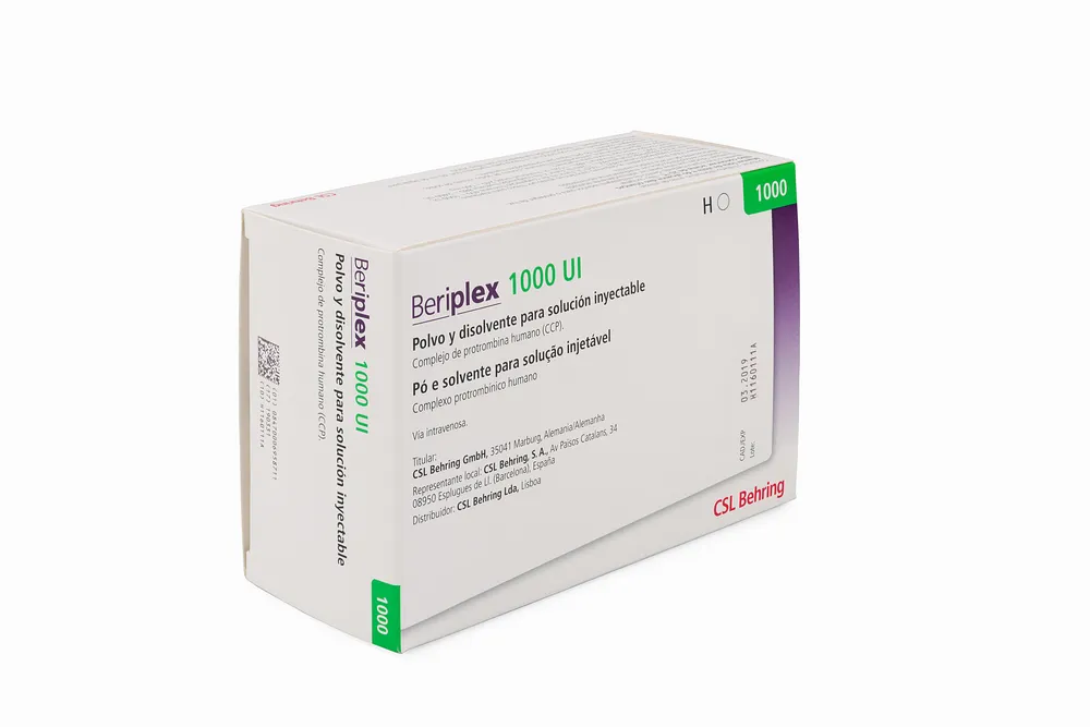 Beriplex 1000 UI polvere e solvente per soluzione iniettabile polvere e solvente per soluzione per iniezione