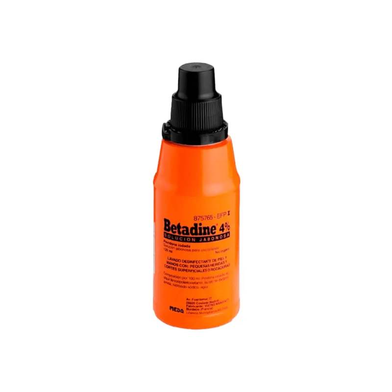 Betadine 40 mg/ml soluzione cutanea saponosa soluzione, cutanea