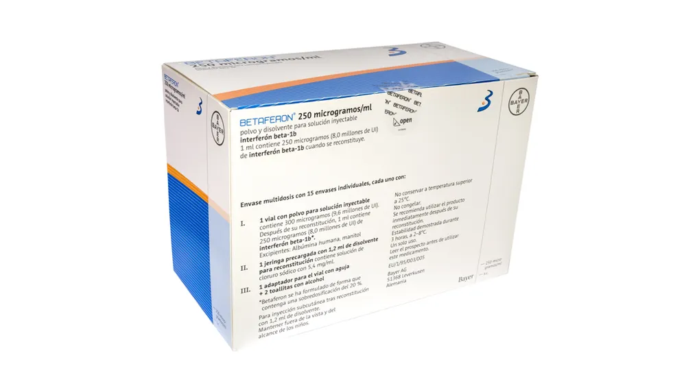 Betaferon 250 micrograms/ml, powder and solvent for solution for injection powder and solvent for solution for injection