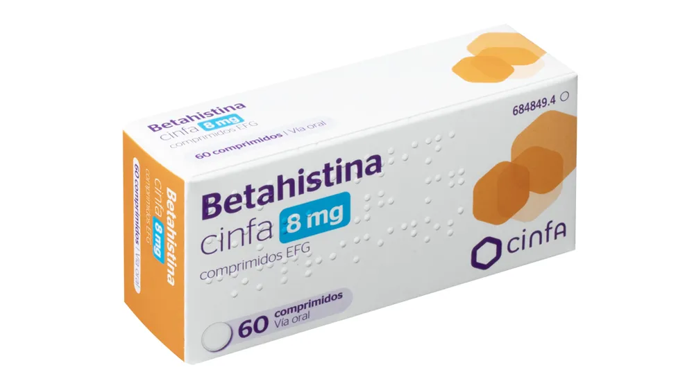 Betahistine CINFA 8 mg tablets EFG tablets