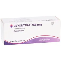 BEYONTTRA 356 MG COMPRIMIDOS RECUBIERTOS CON PELICULA COMPRIMIDO RECUBIERTO CON PELÍCULA