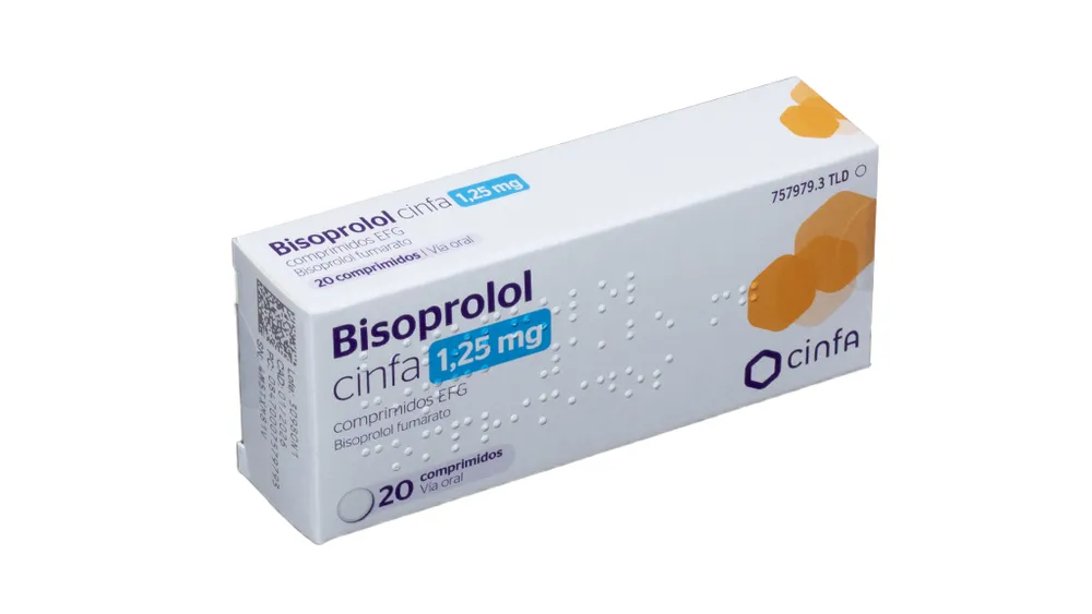 Bisoprolol Cinfa 1.25 mg tablets EFG tablets