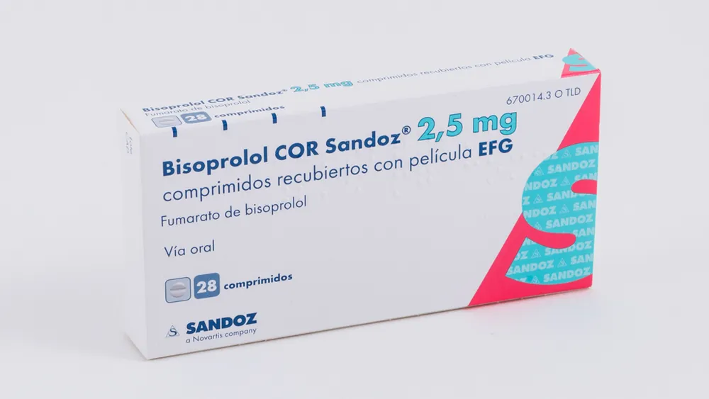 Bisoprolol Cor Alter 2.5 mg tablets EFG tablets