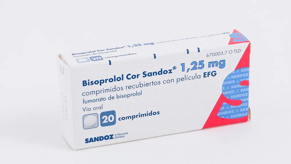 Bisoprolol cor Sandoz 1.25 mg film-coated tablets EFG tablets, film-coated