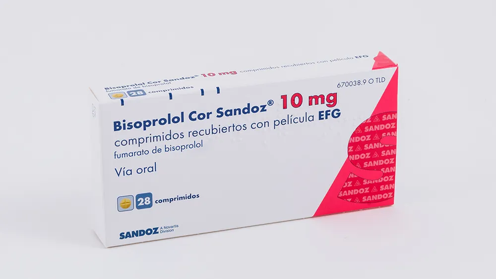 Bisoprolol Cor Sandoz 10 mg film-coated tablets EFG tablets, film-coated