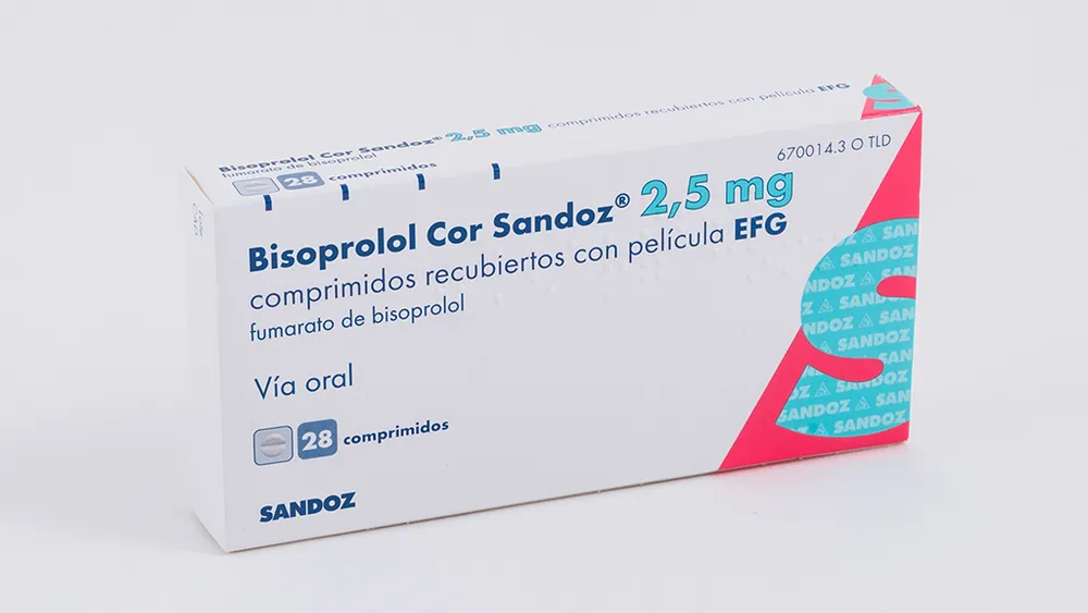 Bisoprolol Cor Sandoz 2.5 mg film-coated tablets EFG tablets, film-coated