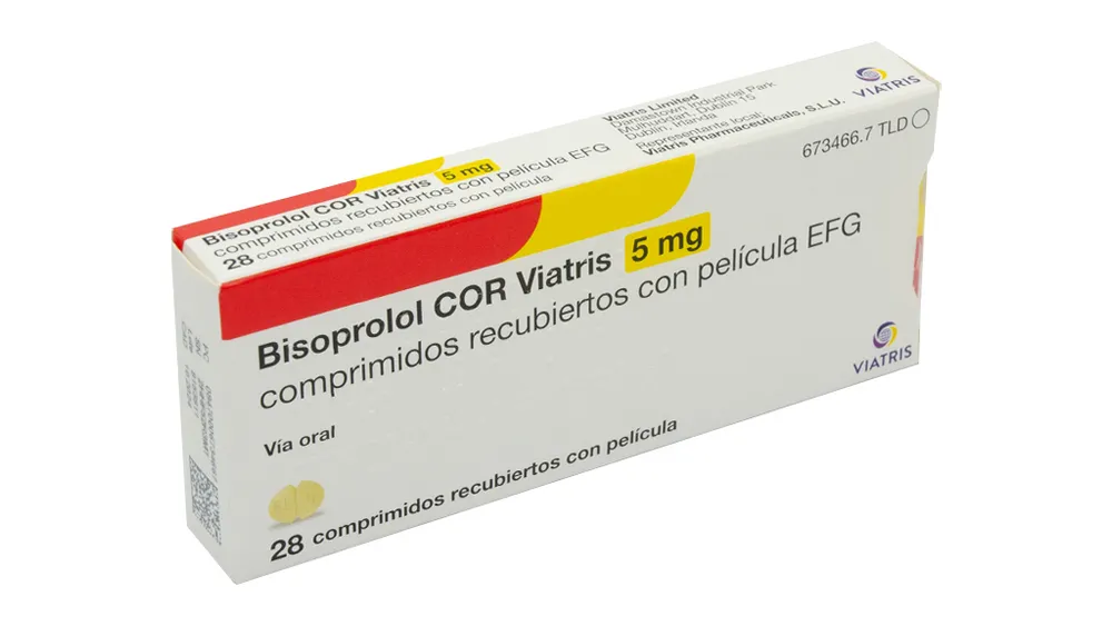 Bisoprolol Cor Viatris 5 mg film-coated tablets EFG tablets, film-coated