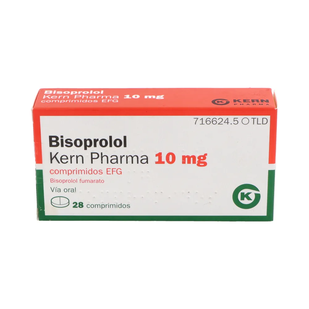 Bisoprolol Kern Pharma 10 mg tablets EFG tablets