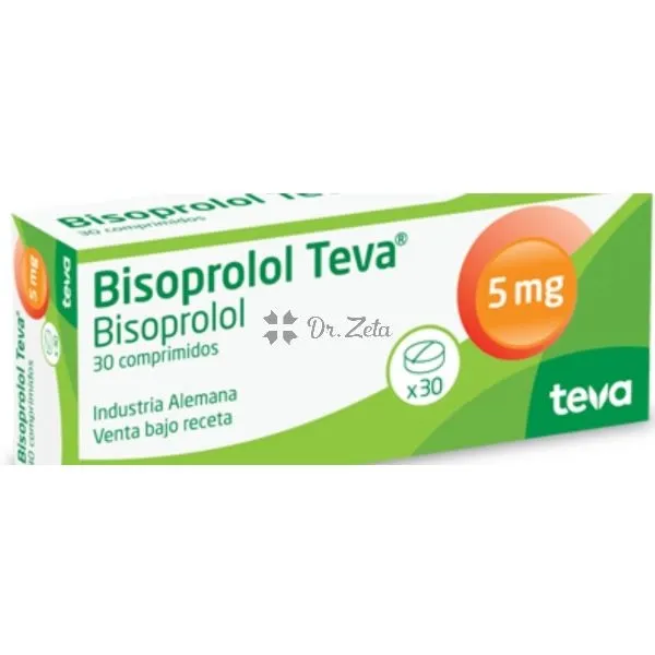 BISOPROLOL TEVA 5 MG COMPRIMIDOS RECUBIERTOS CON PELICULA EFG COMPRIMIDO RECUBIERTO CON PELÍCULA