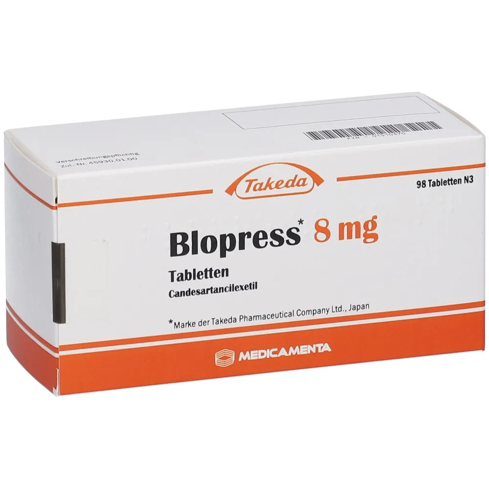 Blopress 8 mg tablets tablets