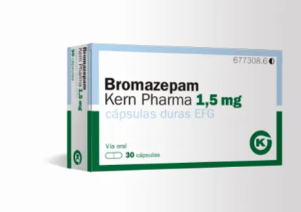 Bromazepam Kern Pharma 1.5 mg capsules EFG capsules, hard