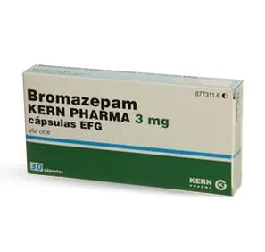 Bromazepam Kern Pharma 3 mg capsules EFG capsules, hard