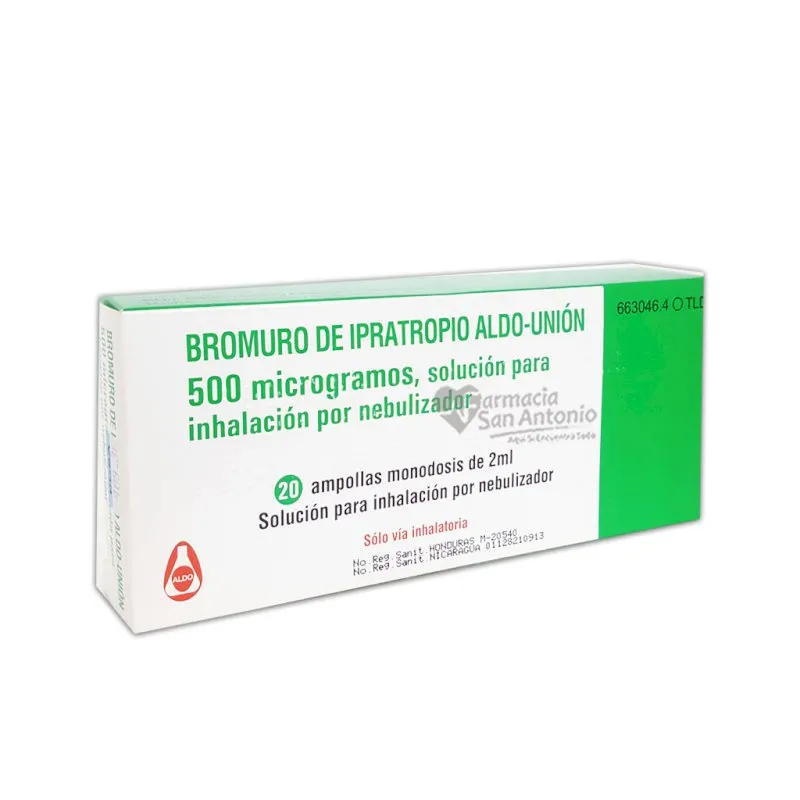 Ipratropium bromide Aldo-Union 500 micrograms solution for inhalation by nebulizer solution for inhalation by nebulizer