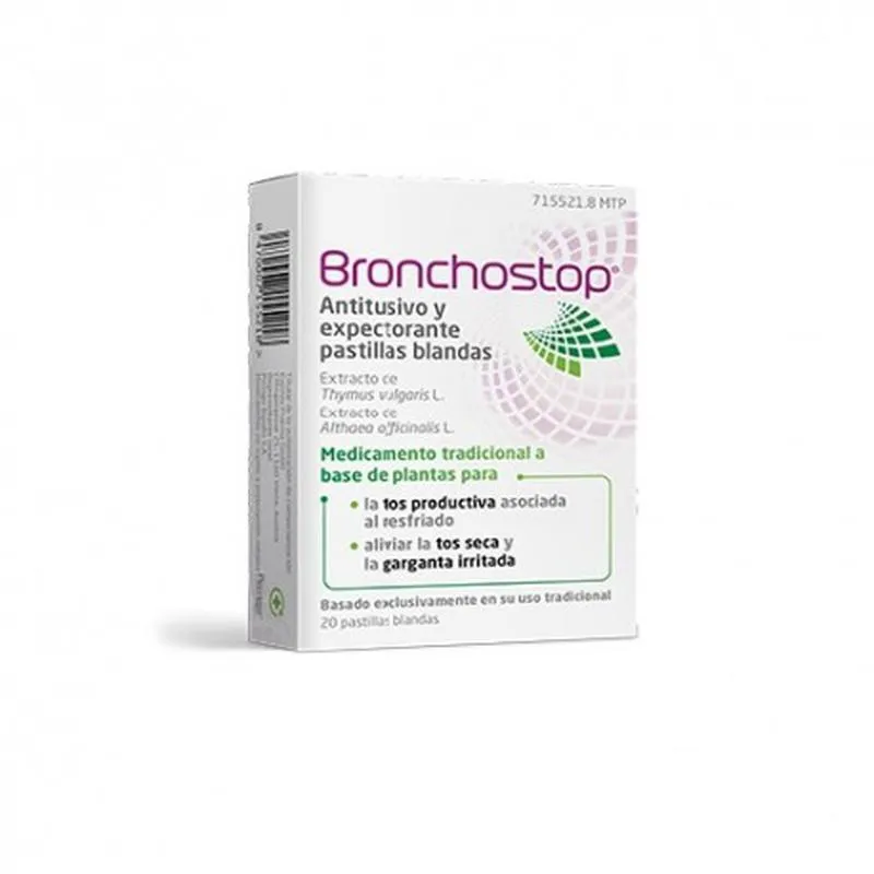 Bronchostop antitussive and expectorant soft lozenges tablets